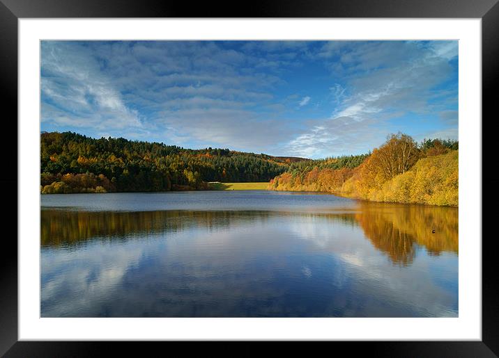 UK,South Yorkshire,Peak District,Rivelin Dams Framed Mounted Print by Darren Galpin