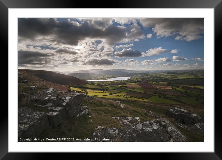Llangorse autumn light Framed Mounted Print by Creative Photography Wales