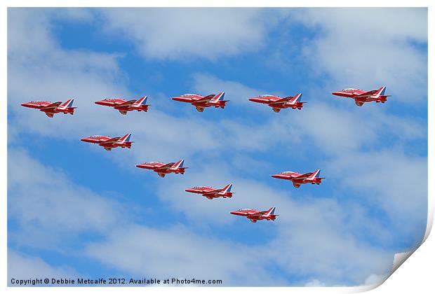 Reds and Red 10 Print by Debbie Metcalfe