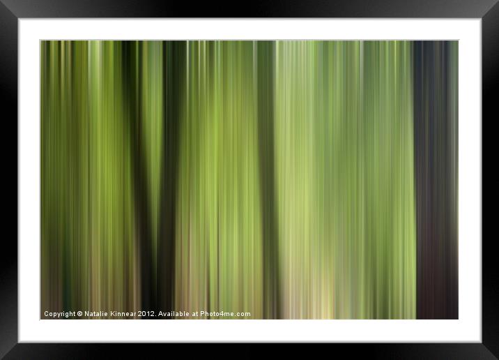 Abstract Trees in the Forest Framed Mounted Print by Natalie Kinnear
