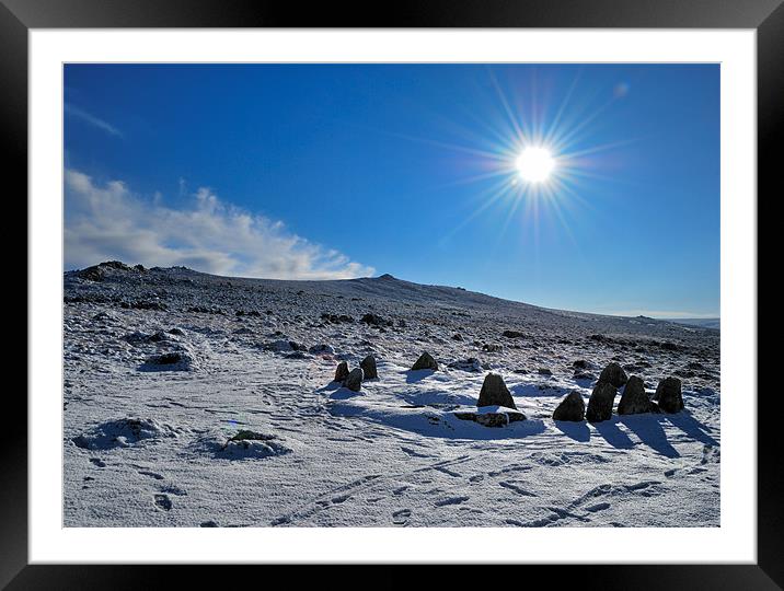 Nine Maidens in the Snow Framed Mounted Print by Jon Short