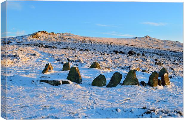 Snowy Nine Maidens Canvas Print by Jon Short