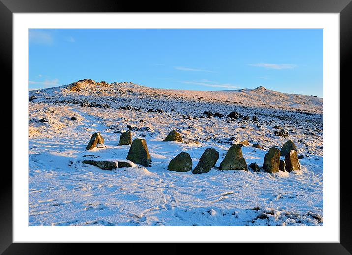 Snowy Nine Maidens Framed Mounted Print by Jon Short