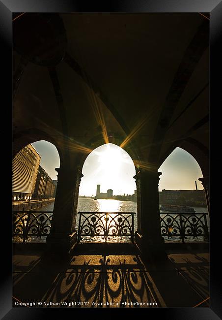 Sunrise OberbaumbrÃ¼cke Framed Print by Nathan Wright