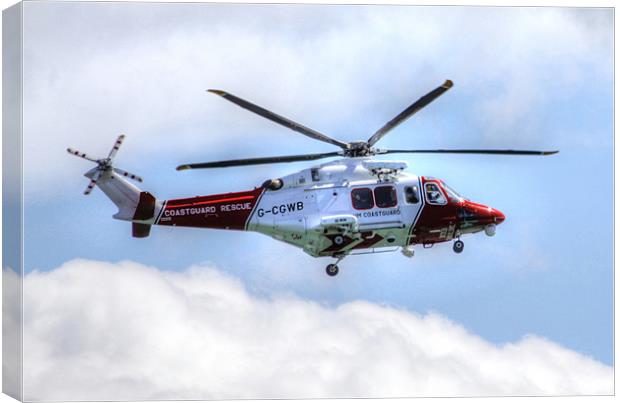 Coastguard Helicopter Canvas Print by David French