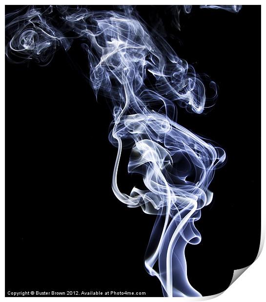 Abstract Lady in Smoke Print by Buster Brown