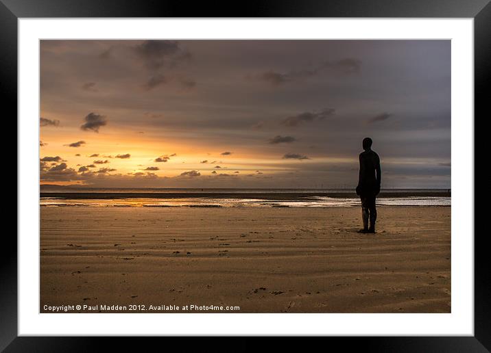 Another Place By Anthony Gormley Framed Mounted Print by Paul Madden