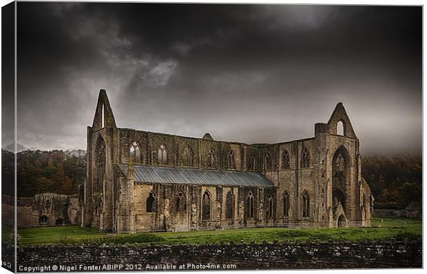 Tintern Abbey Canvas Print by Creative Photography Wales