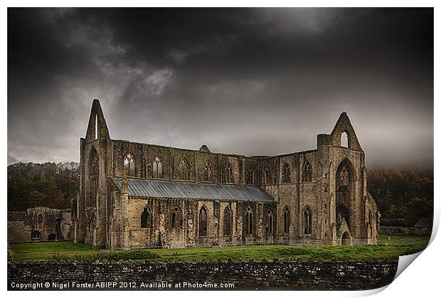 Tintern Abbey Print by Creative Photography Wales