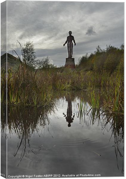 The Guardian Reflection Canvas Print by Creative Photography Wales