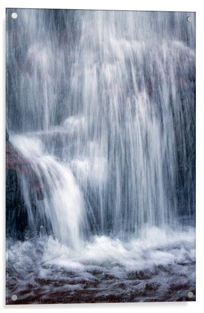 Waterfall Acrylic by les tobin