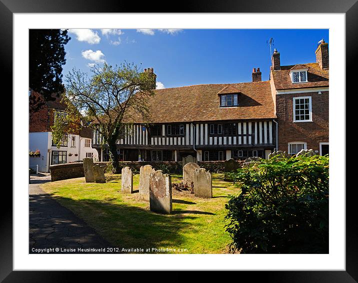 Church Square, Rye, Sussex Framed Mounted Print by Louise Heusinkveld