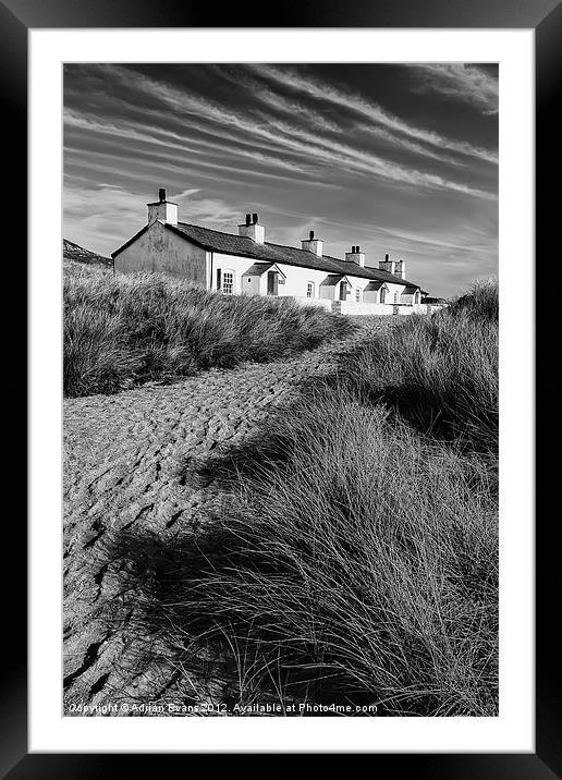 Pilot Cottages Llanddwyn Island Anglesey Framed Mounted Print by Adrian Evans