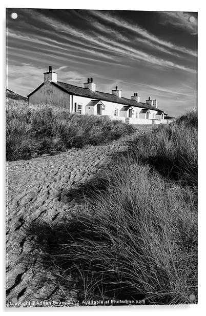 Pilot Cottages Llanddwyn Island Anglesey Acrylic by Adrian Evans