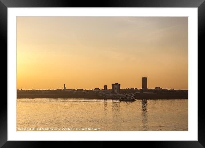 Last ferry of the day Framed Mounted Print by Paul Madden