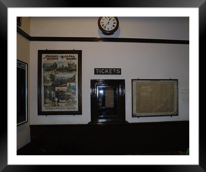 The Old Ticket Office Framed Mounted Print by philip milner