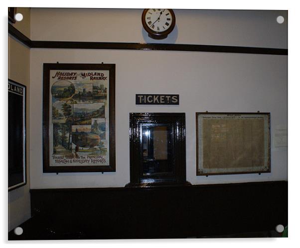The Old Ticket Office Acrylic by philip milner