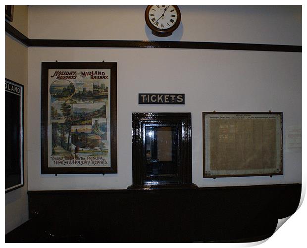 The Old Ticket Office Print by philip milner