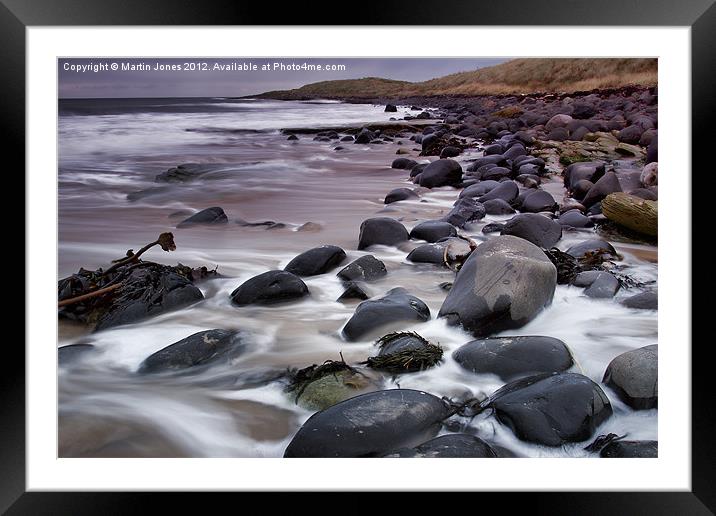 Just Pebbles on the Beach Framed Mounted Print by K7 Photography