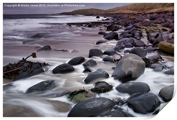 Just Pebbles on the Beach Print by K7 Photography