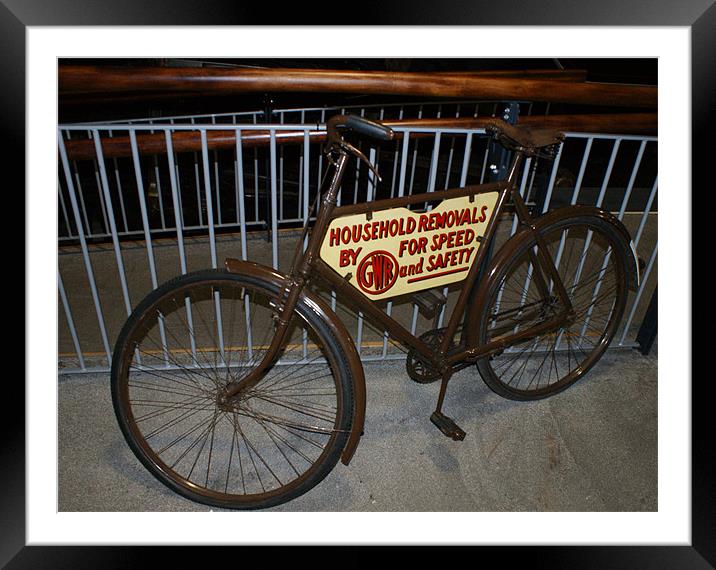 The Old Brown Bike Framed Mounted Print by philip milner