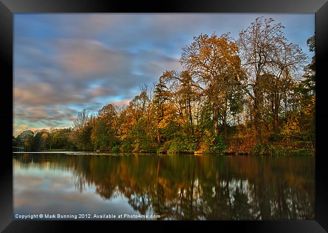 Autum colours of Loch Neaton in Watton Framed Print by Mark Bunning