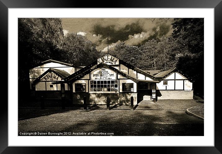 Kinema In The Woods Framed Mounted Print by Darren Burroughs
