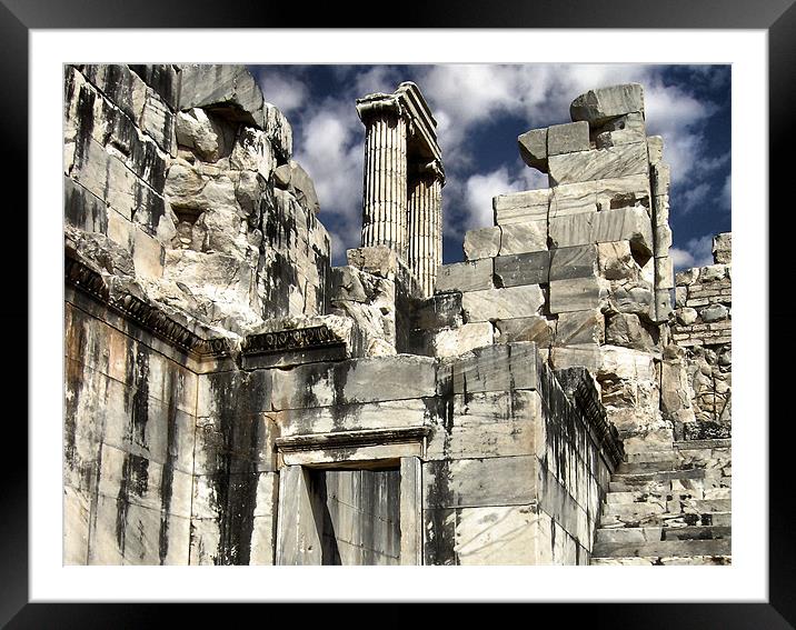 Temple of Apollo Framed Mounted Print by Heather Newton