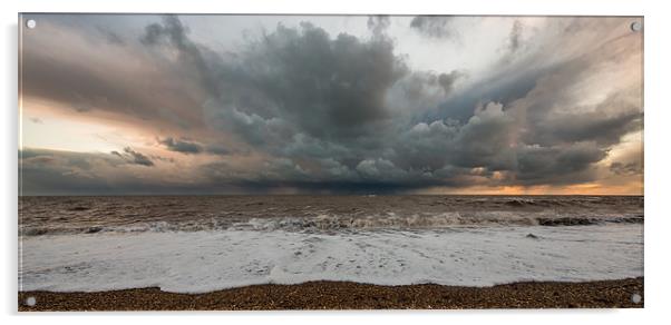 Storm Approaches Acrylic by Barry Maytum