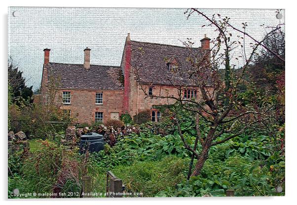 14TH CENTURY MANOR HOUSE Acrylic by malcolm fish