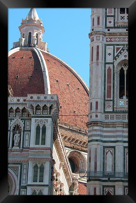 Duomo and Campanile Tower, Florence Framed Print by Tom Gomez
