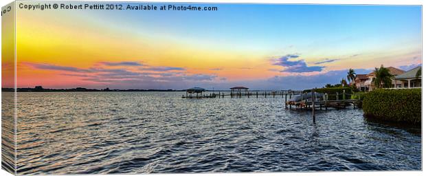 Pier Panorama Canvas Print by Robert Pettitt