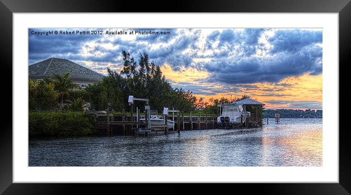 The Pier Framed Mounted Print by Robert Pettitt