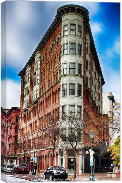 Artistic Building Canvas Print by peter campbell