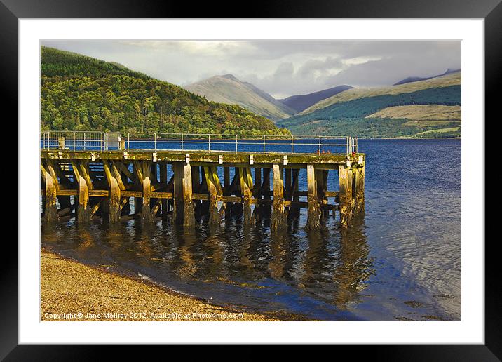 Inverary Harbour, Loch Fyne, Scotland Framed Mounted Print by Jane McIlroy