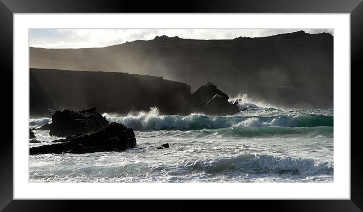 Clogher beach Framed Mounted Print by barbara walsh