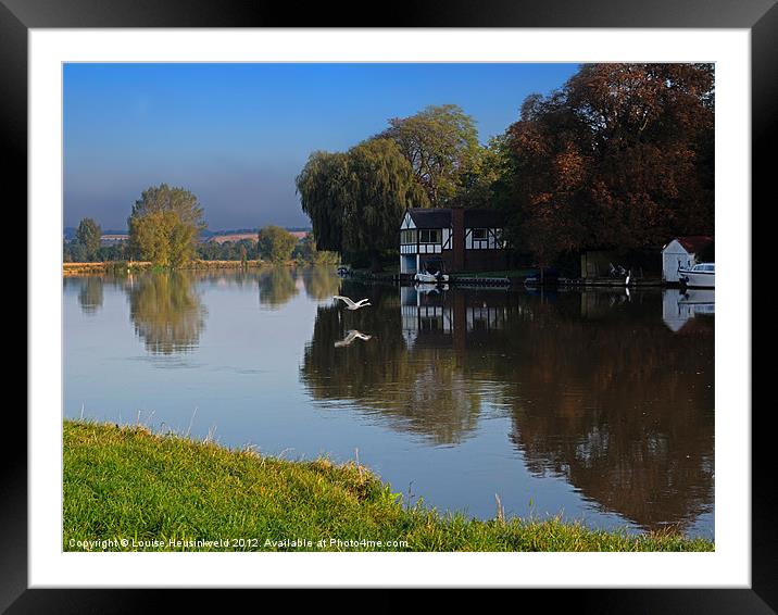 River Thames at Cookham, Berkshire Framed Mounted Print by Louise Heusinkveld