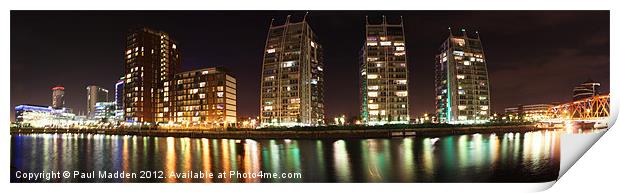 Media City Manchester Print by Paul Madden