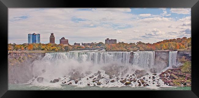 Niagara falls USA Framed Print by jane dickie