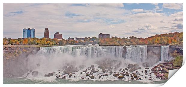 Niagara falls USA Print by jane dickie