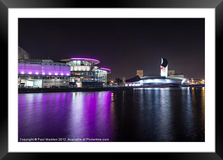 Media City Lowrie Centre Framed Mounted Print by Paul Madden