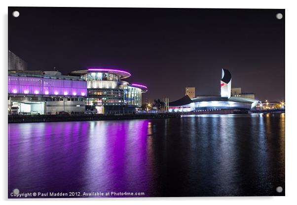 Media City Lowrie Centre Acrylic by Paul Madden