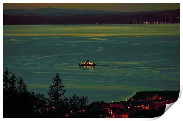 The Last Ferry Print by Tylie Duff Photo Art