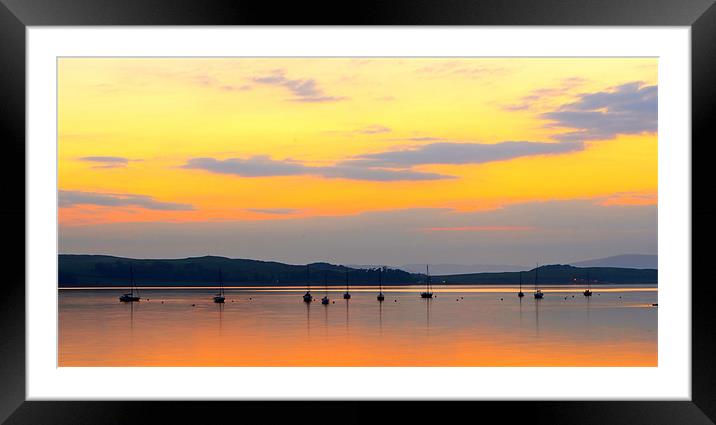 Boats on Mooring Framed Mounted Print by Tylie Duff Photo Art