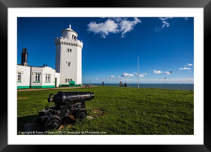 South Foreland Lighthouse Framed Mounted Print by Dawn O'Connor