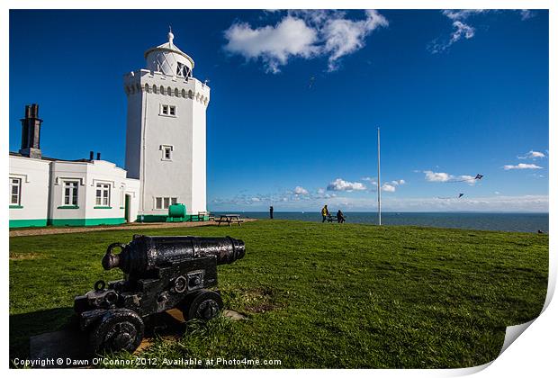 South Foreland Lighthouse Print by Dawn O'Connor