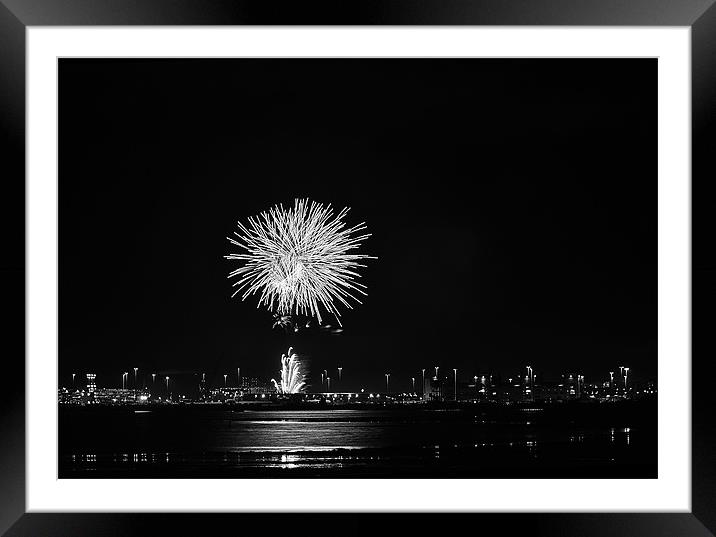 B&W Flash Framed Mounted Print by Donna Collett