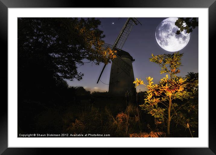 BY THE LIGHT OF THE SILVERY MOON Framed Mounted Print by Shaun Dickinson