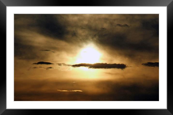 Sunset Framed Mounted Print by TERENCE O'NEILL