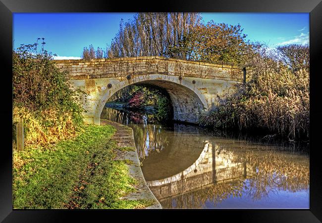 Canal Bridge Framed Print by Roger Green